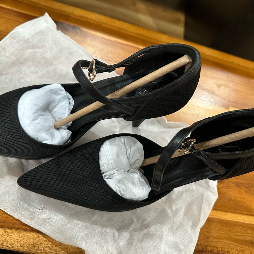 Cosy Island black Mary Jane heel women’s 8 - Picture 5 of 7